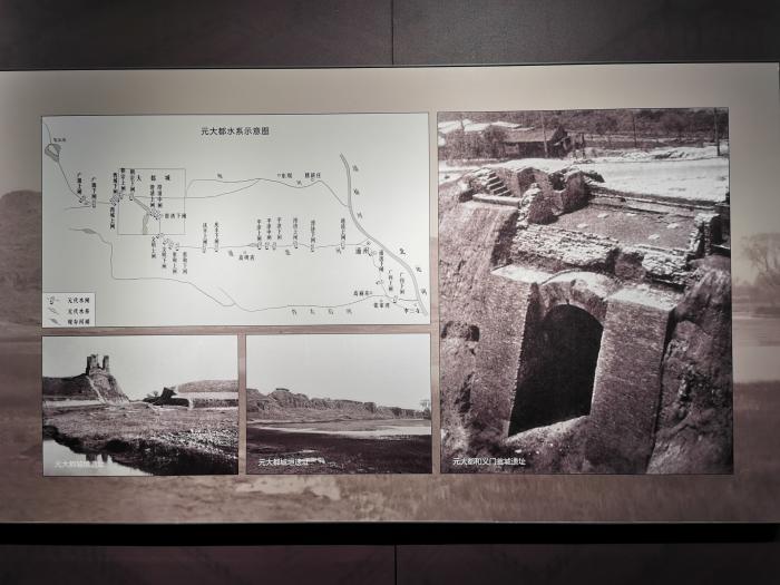 元大都水系示意图。北京市档案馆供图